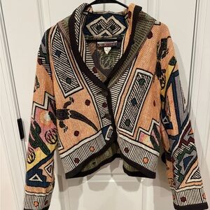 Vintage Southwest print style cardigan